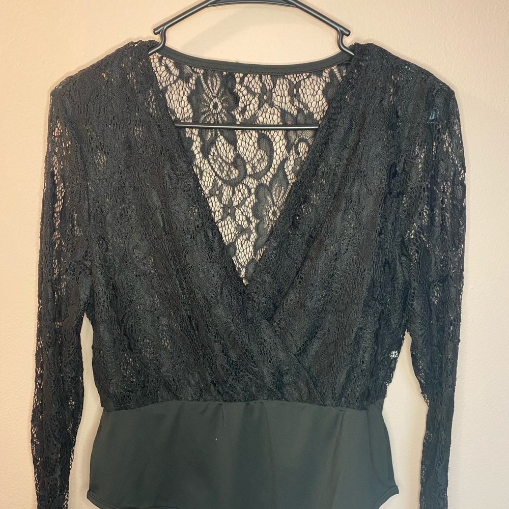 Black Lace Body Suit - NEVER WORN